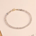 Bracelet tressé floral fait main