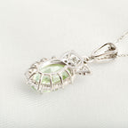 Collier en cristal naturel couronne vintage