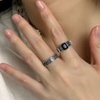 Bague en améthyste naturelle irrégulière – Calme l'esprit, approfondit l'intuition, attire la paix