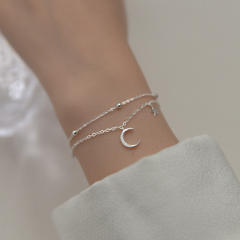 Bracelet Lune et Étoile Pacte d'Amour