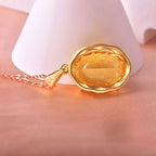Collier en cristal naturel Ambre Chuchotement