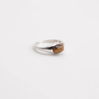 Natural Tiger Eye Stone Ring With Retro Temperament, Light Luxury Versatile Ring