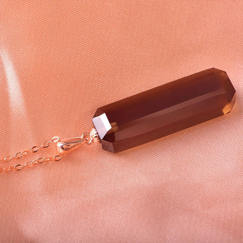 Collier en cristal naturel amour éternel