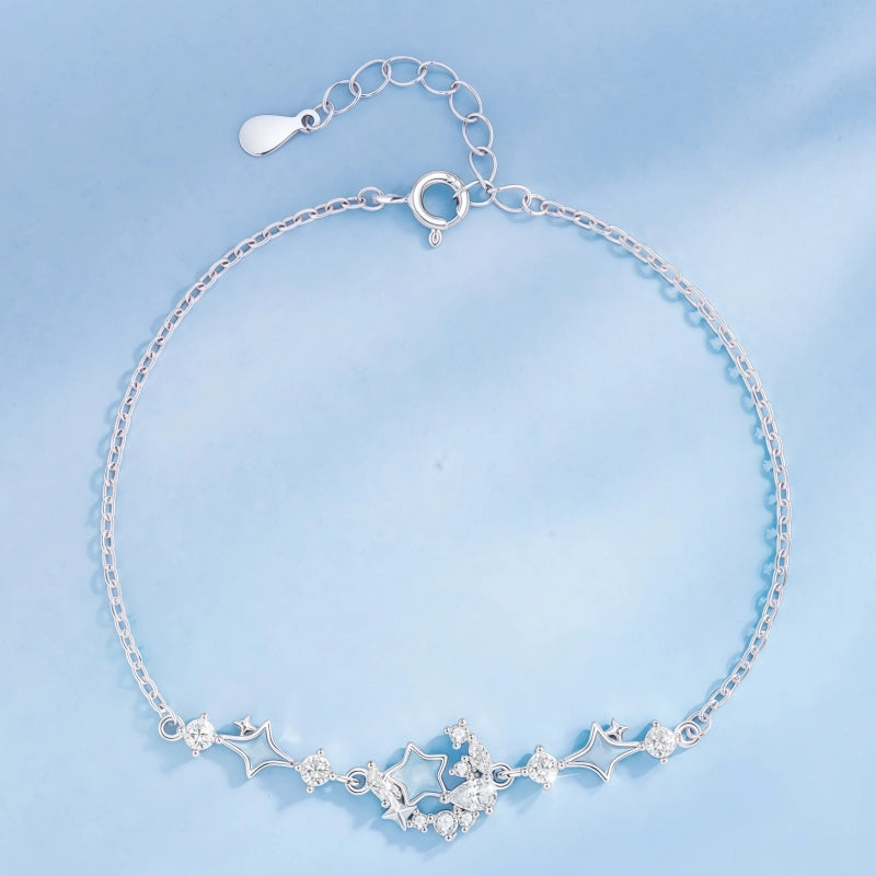 Ocean Starlight Fine Bracelet, Light Luxury Minority Girl Birthday Gift