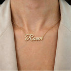 Personalized Initial Pave Diamond Name Necklace | Minimalist High-End Letter Jewelry
