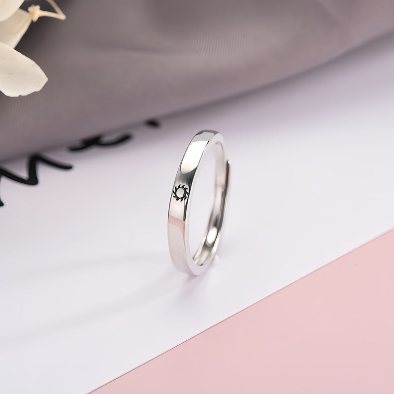 Sun and Moon Stay Together Couple Ring
