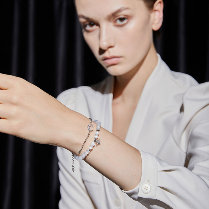 Bracelet Lune et Étoile Pacte d'Amour