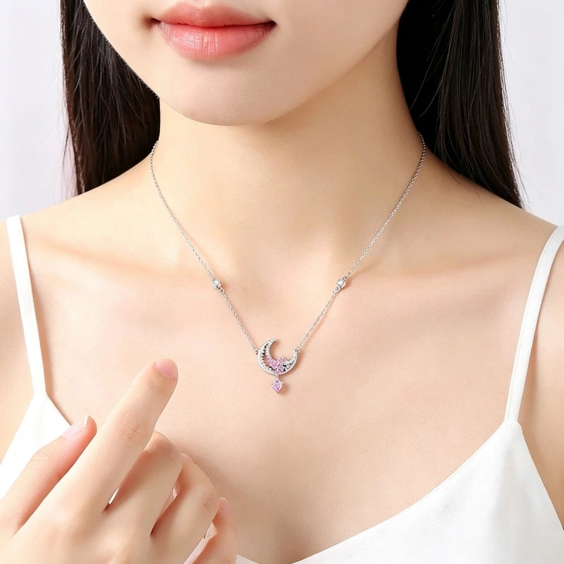 Dreamy Moon & Star Necklace