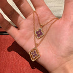 Collier Sakura en jade Hetian