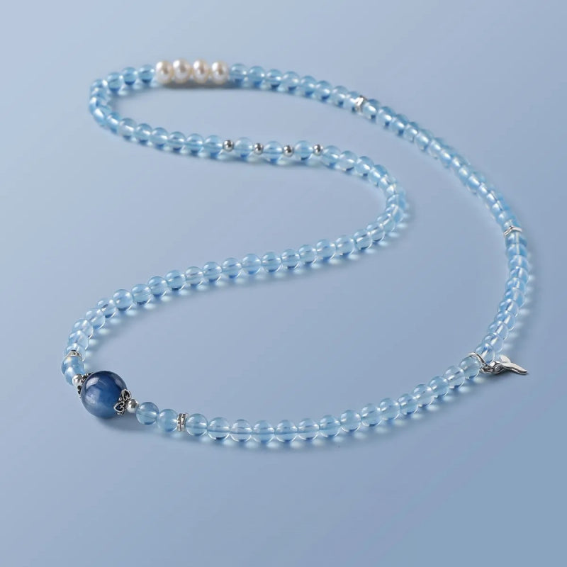 Mermaid's Tears Aquamarine Wrap Bracelet