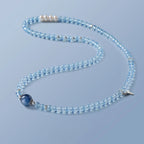 Bracelet manchette en aigue-marine « Larmes de Sirène »