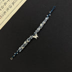 S925 Sterling Silver Butterfly & Flower Bracelet - Blossom & Transformation Energy