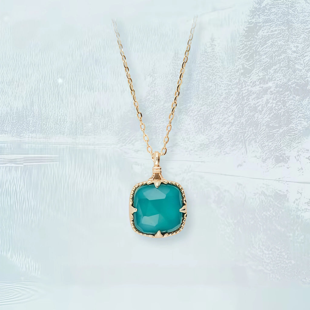 Collier Sakura en jade Hetian