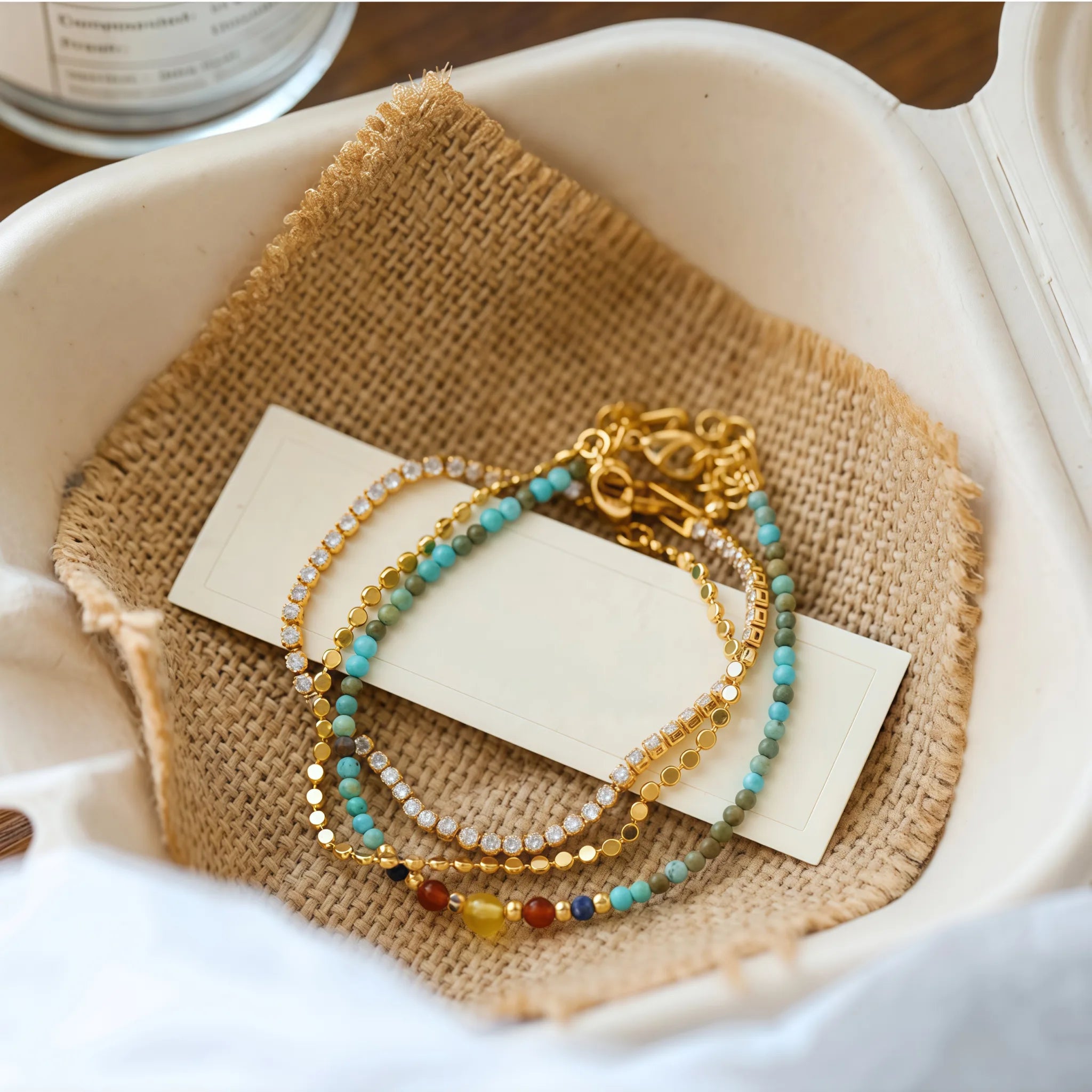 Collier en cristal naturel couronne vintage