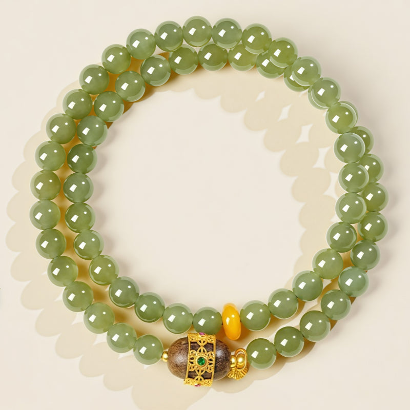 Bracelet Noble Cheval en Jade de Hetian
