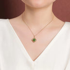 Ancient Oriental Hetian Jade Pendant Necklace - Luck & Perfection