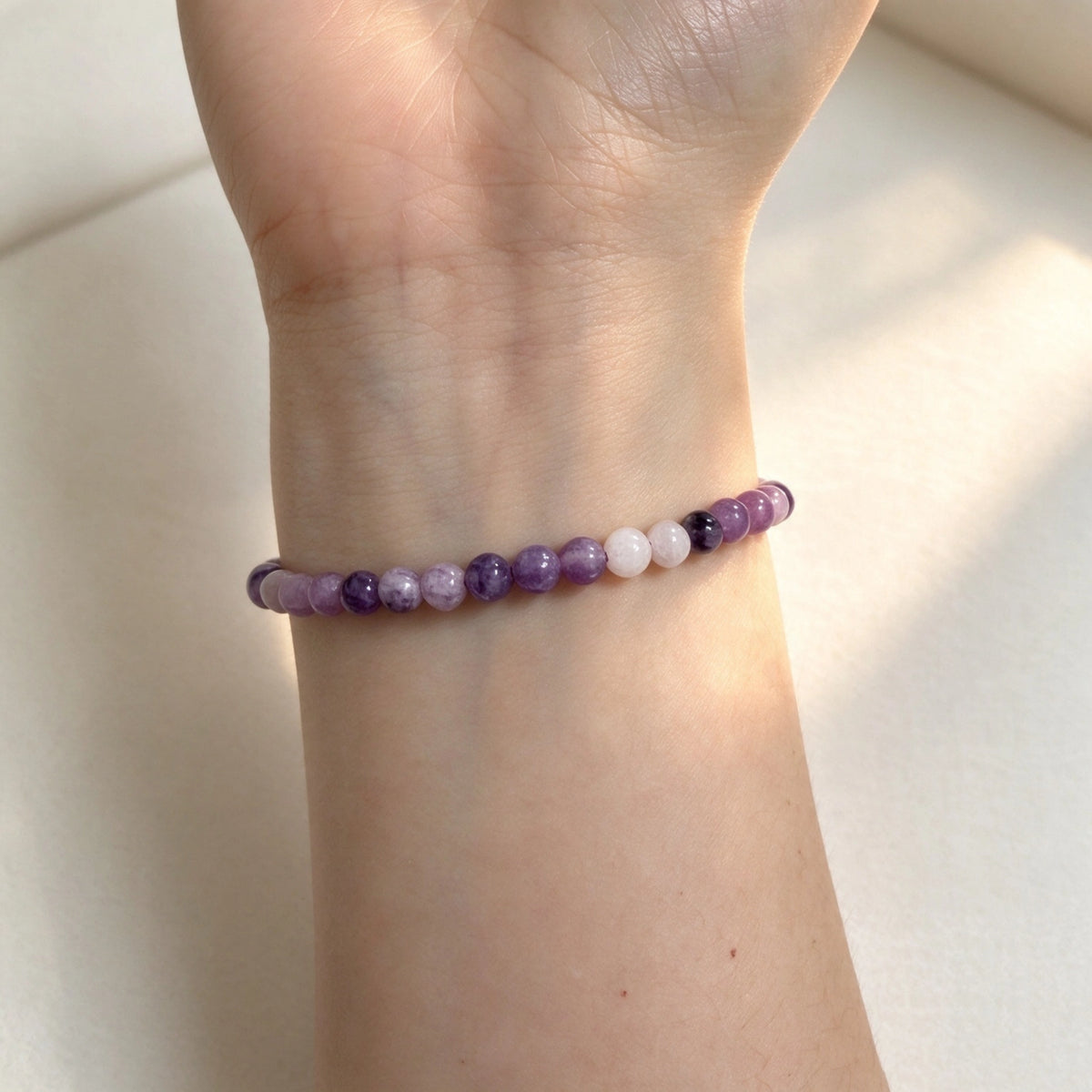 Bracelet tressé floral fait main