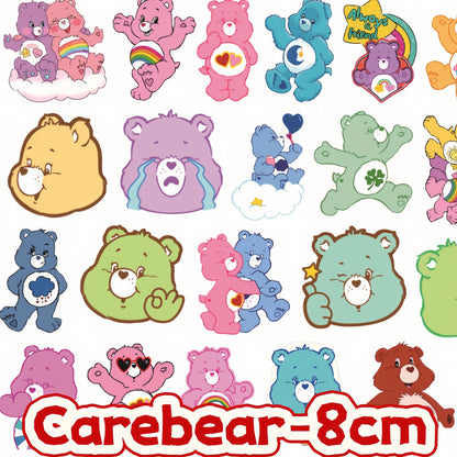 Care Bears with Hole 8cm Acrylic Charms for DIY match game-open in live