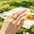 Spring Naturalistic Daisy Ring - Innocence Ring