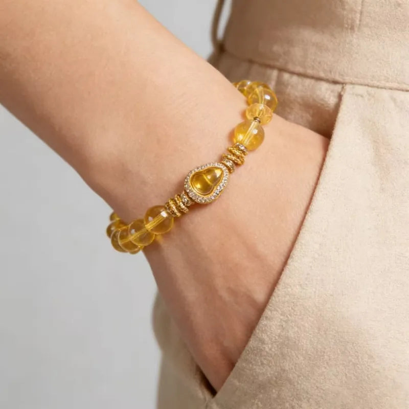 Golden Warrior Natural Crystal Bracelet