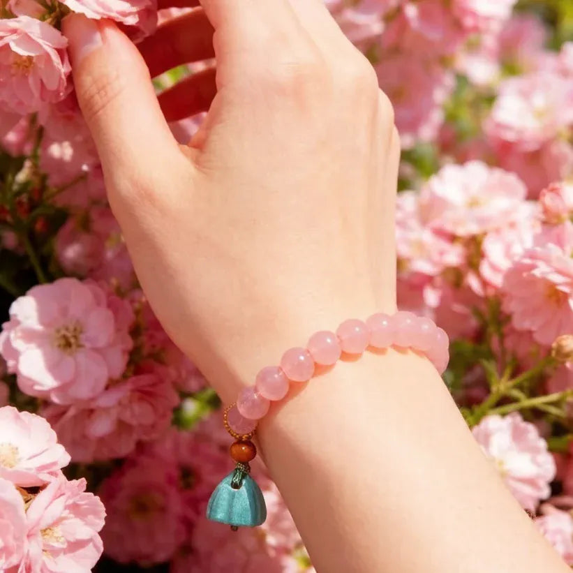 Rose Bliss Natural Crystal Bracelet