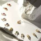 12 Birthstone Openwork Zodiac Necklace, 925 Sterling Silver Versatile Clavicle Necklace
