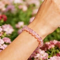 Bracelet Rose en Cristal Naturel pour l'Amour et le Romance