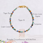 Natural Gemstones Stackable Bracelet - Balances Aura and Protection