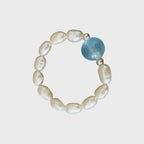 Aquamarine & Pearl Ring - Spiritual Benefits & Positive Energy