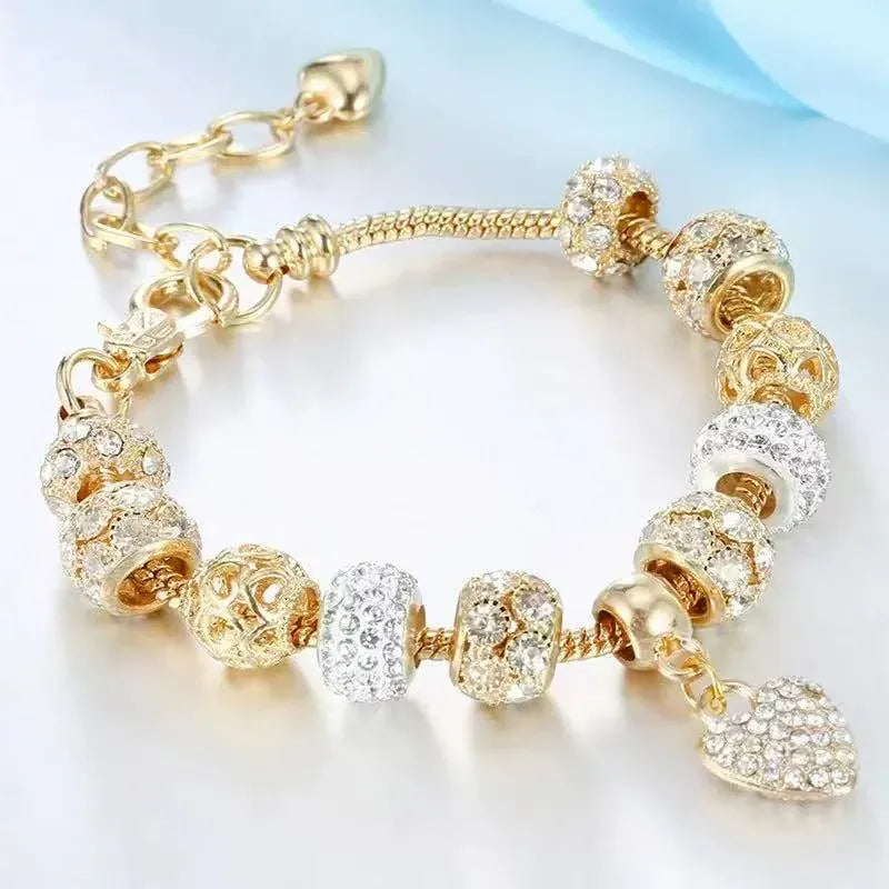 Forever Love Pandora Bracelet-Golden