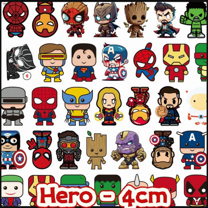 Hero 4cm Acrylic Charms for DIY match game-open in live