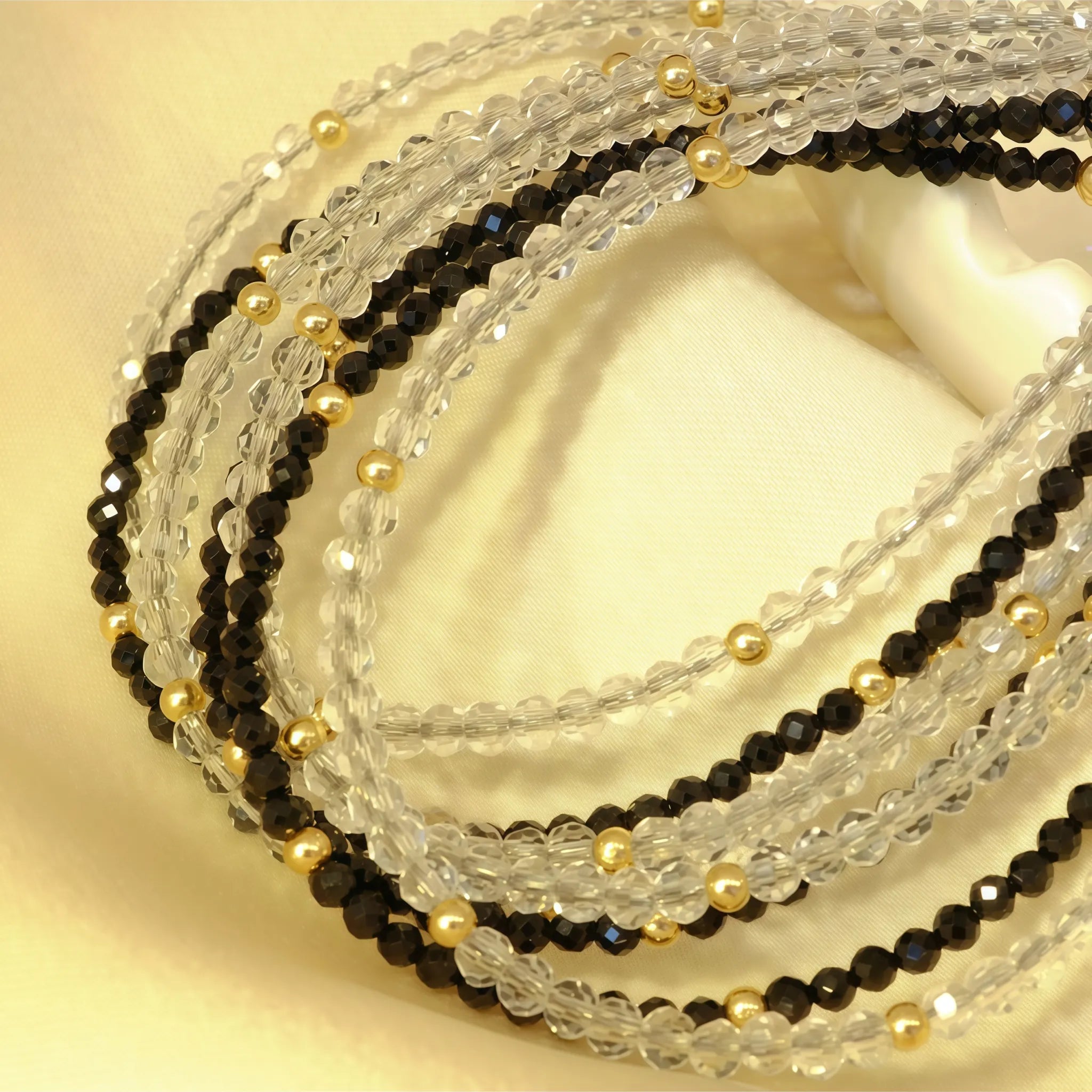 Collier en cristal naturel couronne vintage