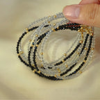 Collier en cristal naturel couronne vintage
