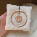 Collier Lotus Rose Porte-Bonheur