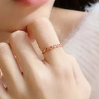Rose Quartz Ring – Open Heart, Attract Love, Bloom Like Spring