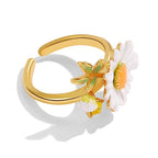 Bague Marguerite Naturaliste Printanière - Bague Innocence
