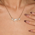 Craft Your Unique Signature | Custom 26 Letters DIY Paved Diamond Name Necklace