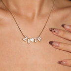 Craft Your Unique Signature | Custom 26 Letters DIY Paved Diamond Name Necklace