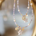 Améthyste Citrine Étoile Perle – Alignez Richesse & Intuition
