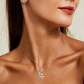 Moon & Star S925 Necklace - Embrace Moonlight & Gentle Stars