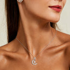 Collier Aura de Lune et Étoile