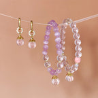 Perfume Bottle Rose Quartz/Kunzite Bracelet – Attract Love, Relieve Anxiety