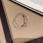 Rainbow Clear Quartz Bracelet – Purify Aura, Amplify Joy, Attract Abundance