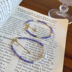Collier en cristal naturel couronne vintage