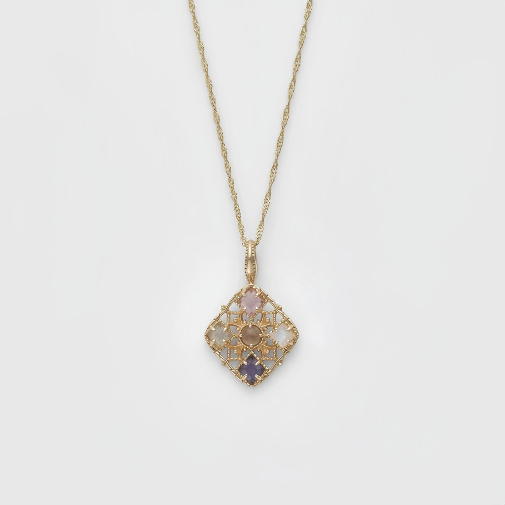 Collier Sakura en jade Hetian