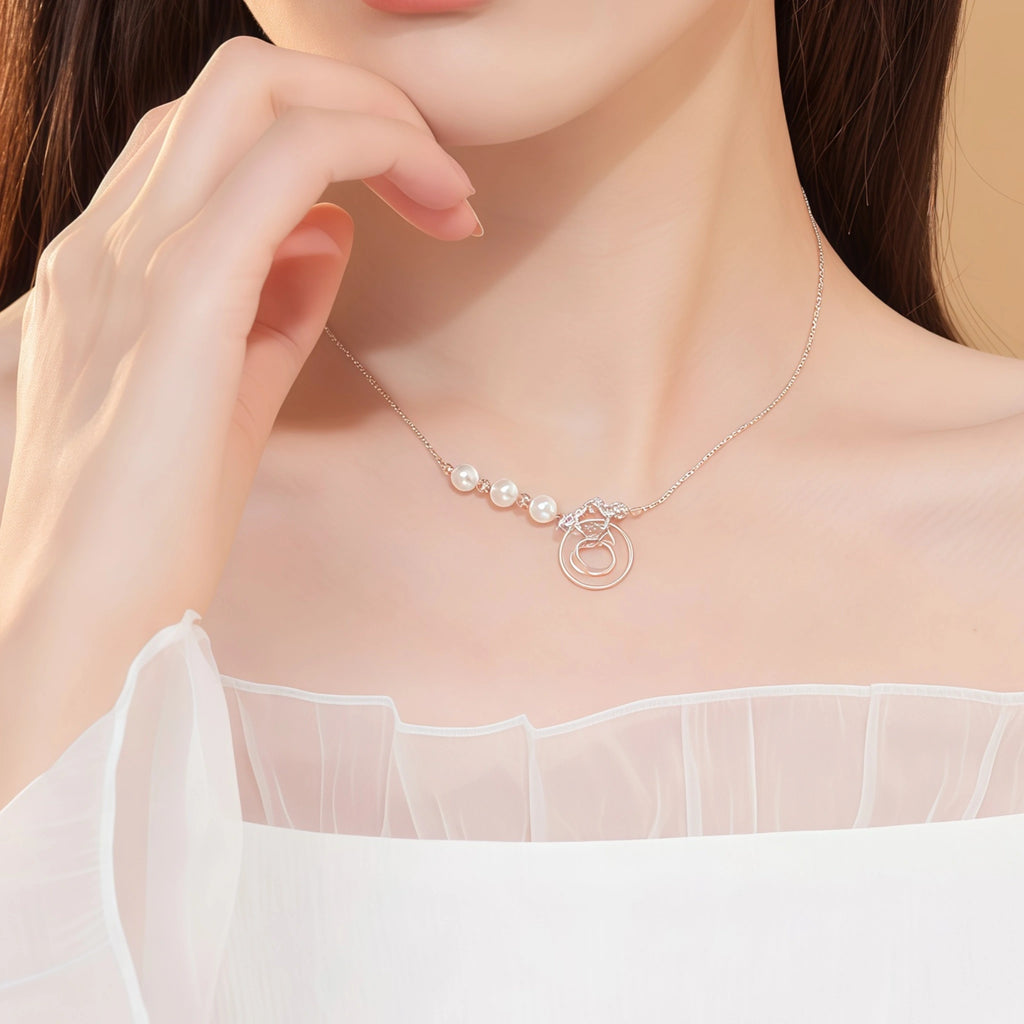 Romantic Ginkgo Leaf Ping An Kou Necklace - Togetherness & Eternity