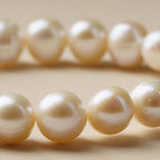 Freshwater Pearl Powder Crystal Bracelet — Rose Quartz Attracts Gentle Love