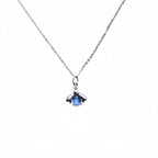 Pendentif Trèfle à quatre feuilles bleu en cristal naturel – Cadeau porte-bonheur pour elle / Maman