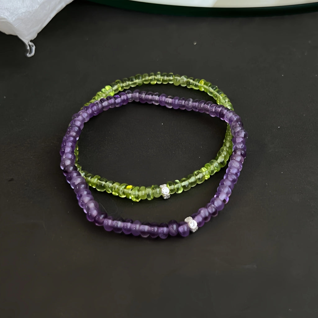 Dopamine‑Colored Crystal Stackable Bracelet - Boost Energy & Lift Mood