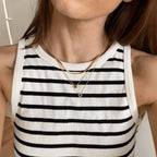Dainty Birthstone Necklace | 925 Sterling Silver Colorful Crystal Pendant | Minimalist Clavicle Chain